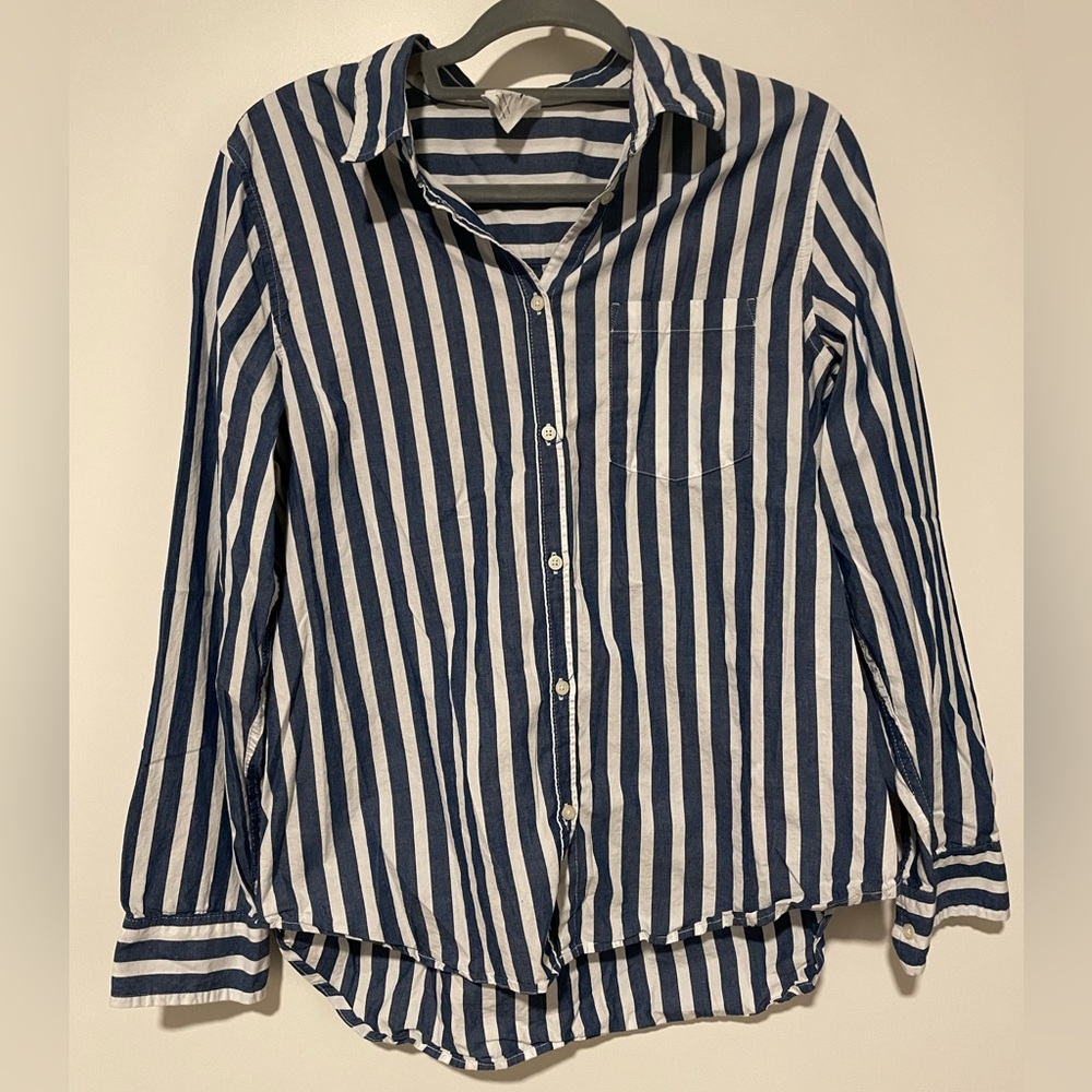 GAP Striped Button Up - Women’s L